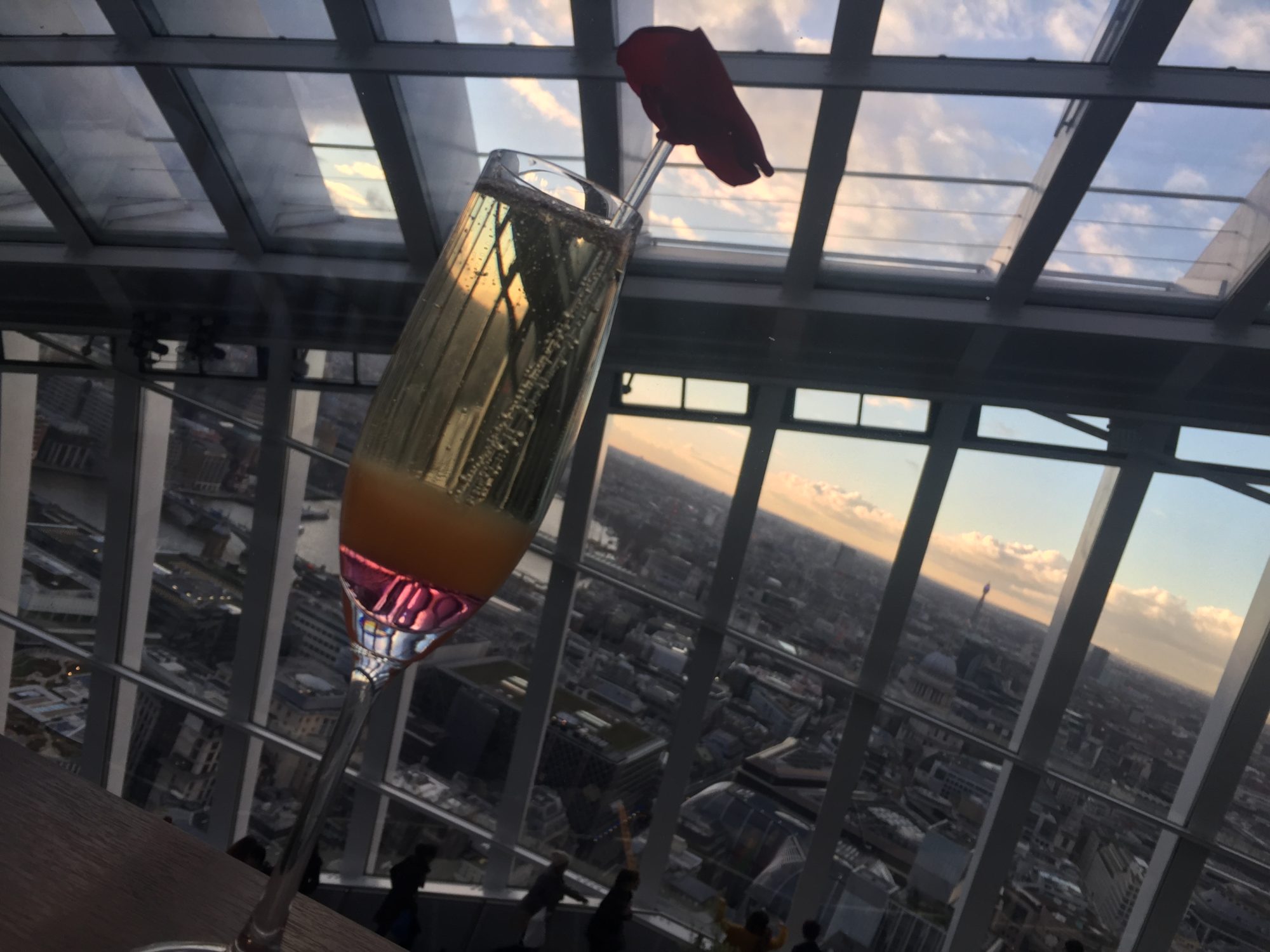 Cocktails at Darwin's Brasserie, Sky Garden London